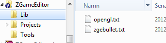 the new lib folder in ZGE distribution
