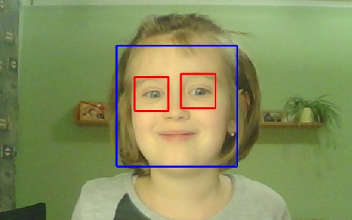 screenshot from face detection demo