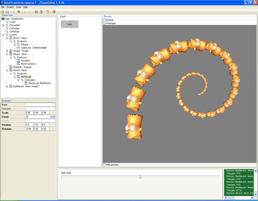 loop with MeshLoad of imported mesh