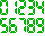 Digital clock / counter, obviously trying to print &amp;quot;Hello!&amp;quot; using this font wouldn't produce anything visible.